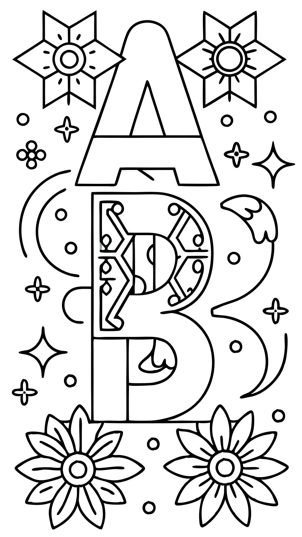 a letter coloring pages